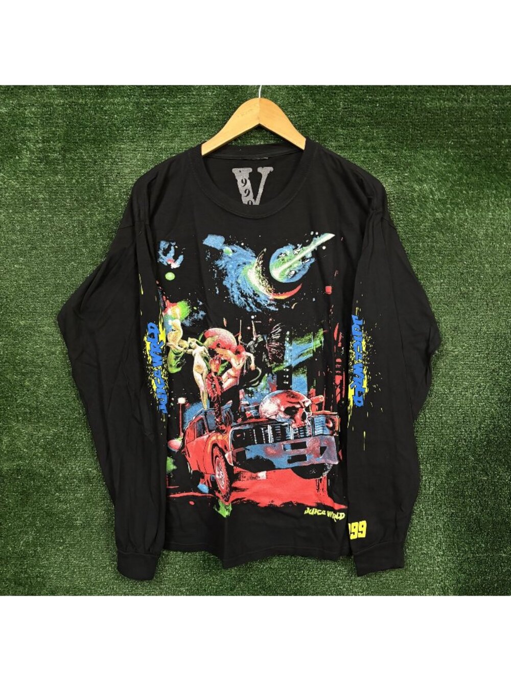 Juice WRLD 999 Club x Vlone Cosmic L/S T-shirt Large NWOT